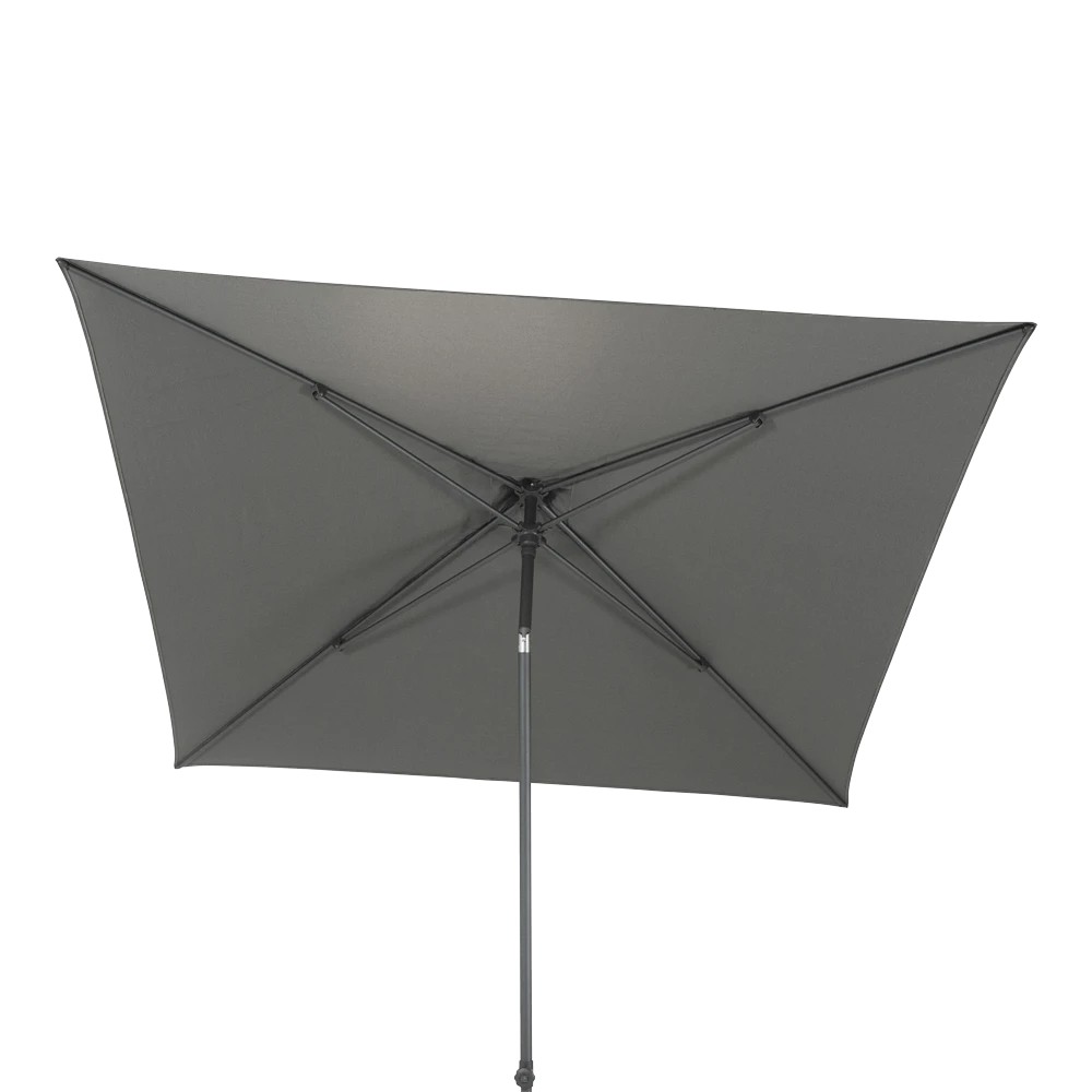 Azzurro Stokparasol 250 X 250 Cm - Charcoal 4 Azzurro Stokparasol 250 X 250 Cm - Charcoal - Afbeelding 2