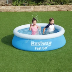 Bestway Opblaasbaar Zwembad - Fast Set - 183x51cm -Tuinartikelen Winkel bestway opblaasbaar zwembad fast set 183x51cm 4