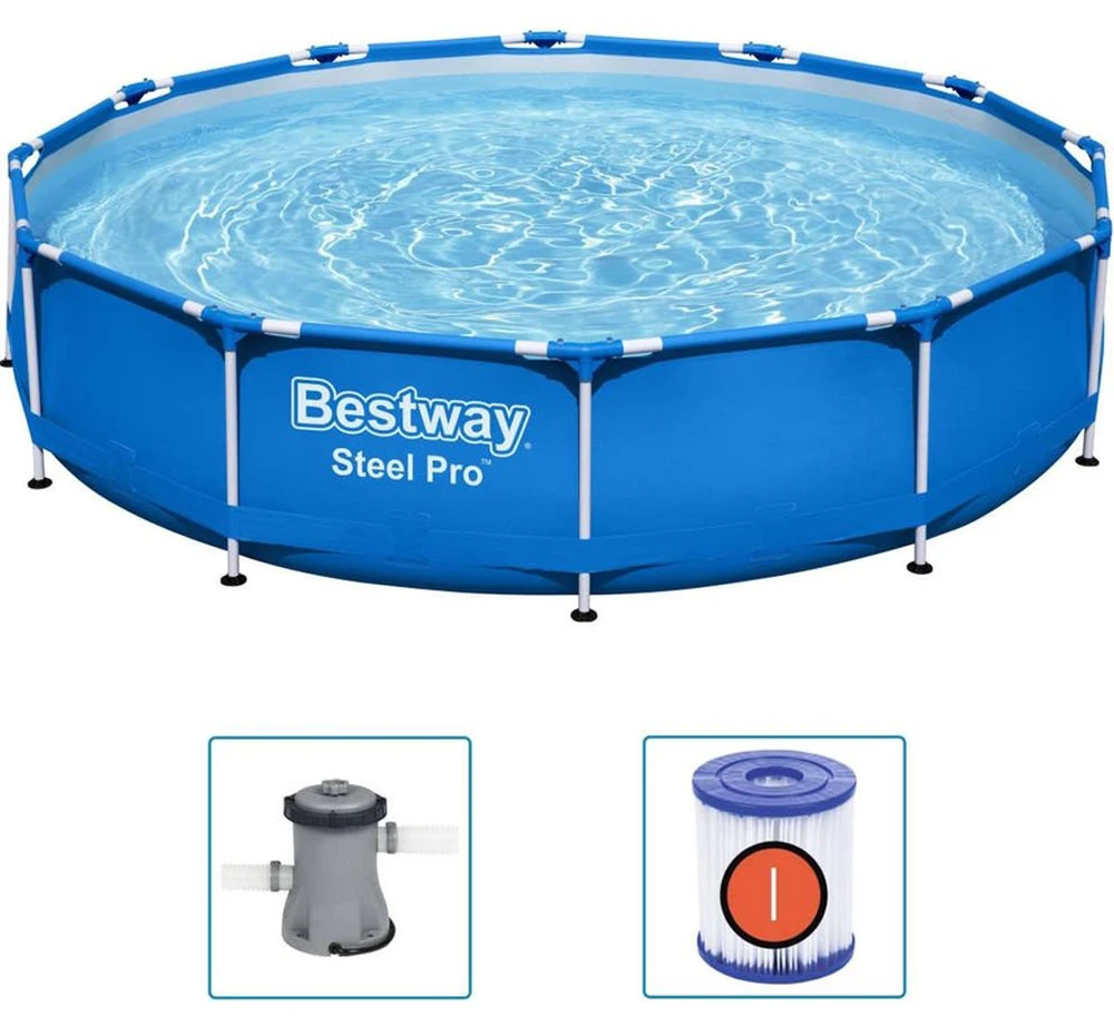 Bestway Zwembad - Steel Pro Max Incl. Filter En Pomp - U00f8366cm 4 Bestway Zwembad - Steel Pro Max Incl. Filter En Pomp - U00f8366cm - Afbeelding 2