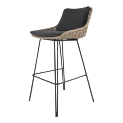 Bohemian Bar Stoel - Naturel - Incl. Kussen -Tuinartikelen Winkel bohemian bar stoel naturel incl kussen 5 1