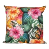 Buitenkussen Bloem Roze/oranje 60x60cm - Tuinkussen -Tuinartikelen Winkel buitenkussen bloem roze oranje 60x60cm tuinkussen polyester 1