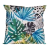 Buitenkussen Palmblad Blauw 45x45cm - Tuinkussen -Tuinartikelen Winkel buitenkussen palmblad blauw 45x45cm tuinkussen polyester 1