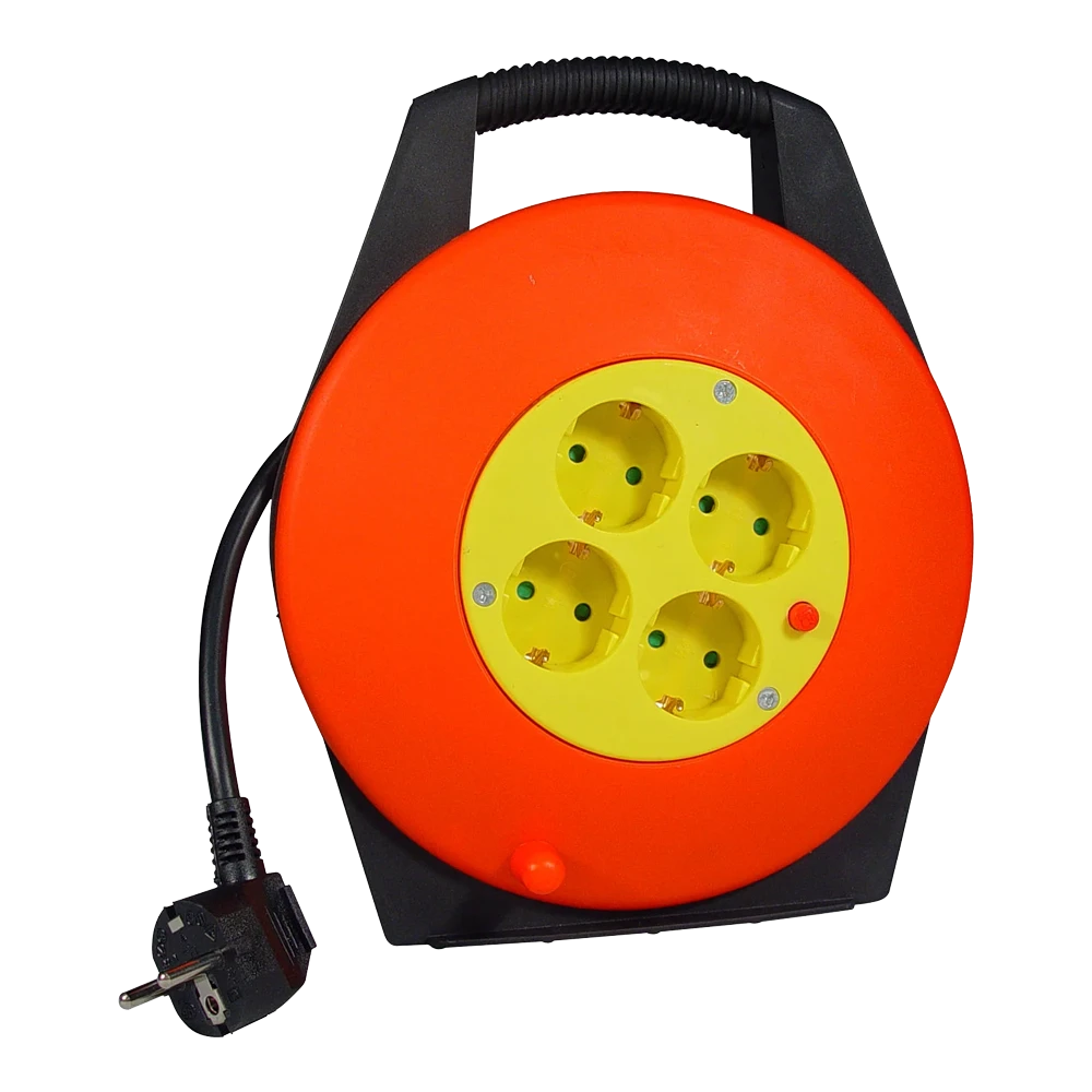 Calex Kabelhaspel Met 4 Stopcontacten - 10m 3 Calex Kabelhaspel Met 4 Stopcontacten - 10m