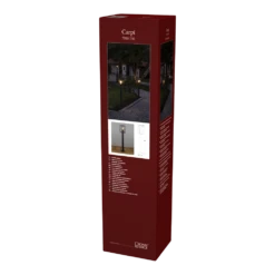 Konstsmide Carpi 230V 1 Lichts Staande Buitenlamp E27, 16x100cm, Transparant Glas, Max 60W -Tuinartikelen Winkel carpi 230v 1 lichts staande buitenlamp e27 16x100cm transparant glas 5