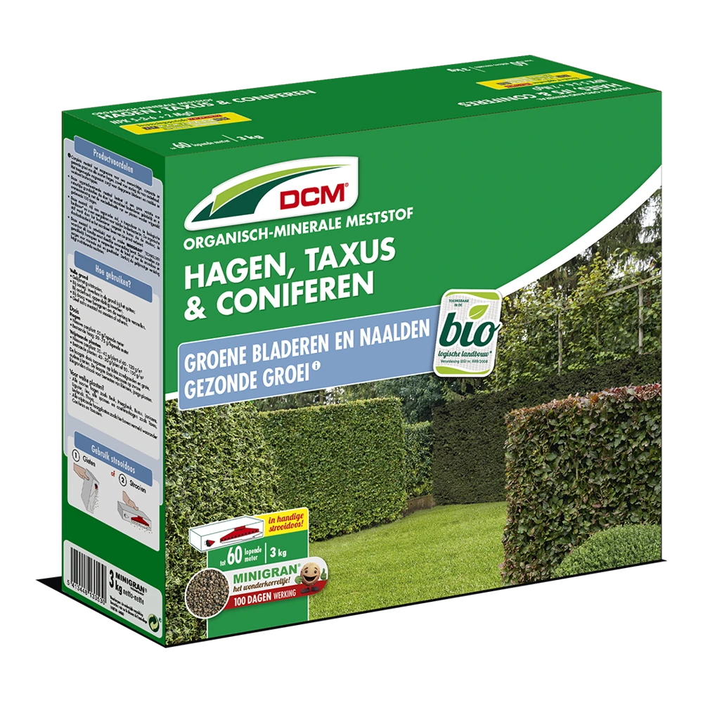 DCM Meststof Hagen, Taxus & Coniferen - 3kg - Tuinplanten Voeding 3 DCM Meststof Hagen, Taxus & Coniferen - 3kg - Tuinplanten Voeding