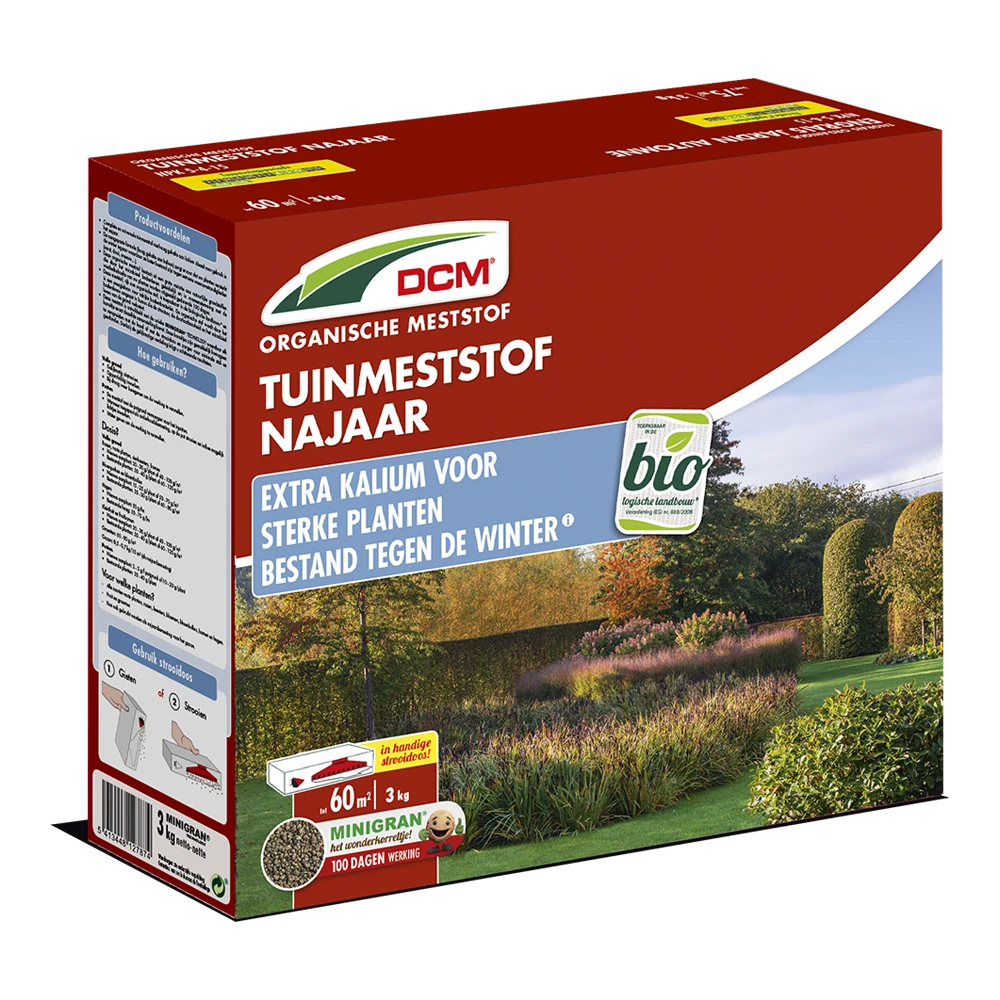 DCM Tuinmeststof Najaar - 3kg - Tuinplanten Voeding 3 DCM Tuinmeststof Najaar - 3kg - Tuinplanten Voeding