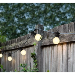 Lumineo Feestverlichting Lichtsnoer - Bolvorm- 950cm - 20 LEDS - Warm Wit -Tuinartikelen Winkel feestverlichting lichtsnoer bolvorm 950cm 20 leds warm wit netstroom 3 3