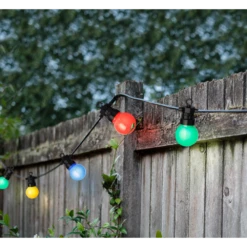 Lumineo Feestverlichting Lichtsnoer - Bolvorm - Twinkel Effect - 950cm - 20 LEDS - Multi -Tuinartikelen Winkel feestverlichting lichtsnoer bolvorm twinkel effect 950cm 20 leds multi netstroom 3 3