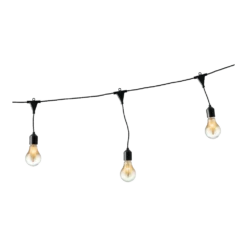Lumineo Feestverlichting Lichtsnoer - Classic Vorm - 950cm - 20 LEDS Groot - Klassiek Warm -Tuinartikelen Winkel feestverlichting lichtsnoer classic vorm 950cm 20 leds groot klassiek warm netstroom 5 3