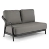 Fiona Lounge 2-zits Rechts - Charcoal -Tuinartikelen Winkel fiona lounge 2 zits rechts charcoal 1