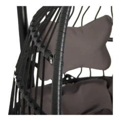 Hangstoel Norway - Inklapbaar - Zwart/Bruin -Tuinartikelen Winkel hangstoel norway inklapbaar zwart bruin 4