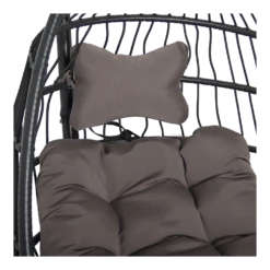 Hangstoel Norway - Inklapbaar - Zwart/Bruin -Tuinartikelen Winkel hangstoel norway inklapbaar zwart bruin 6