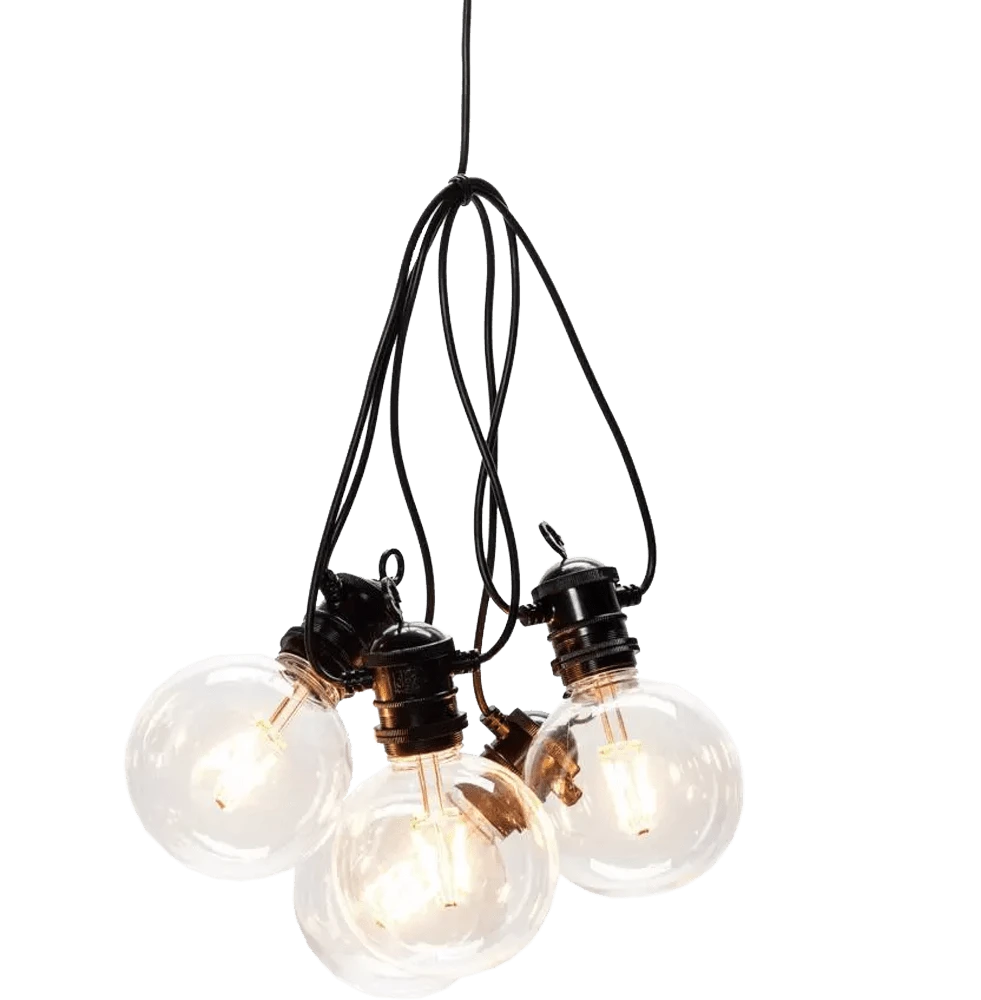 Lichtsnoer Feestverlichting Retro LED Koppelbaar + Dimbaar - Startset - 10m - 10 LED's - Konstsmide 3 Lichtsnoer Feestverlichting Retro LED Koppelbaar + Dimbaar - Startset - 10m - 10 LED's - Konstsmide - Afbeelding 2