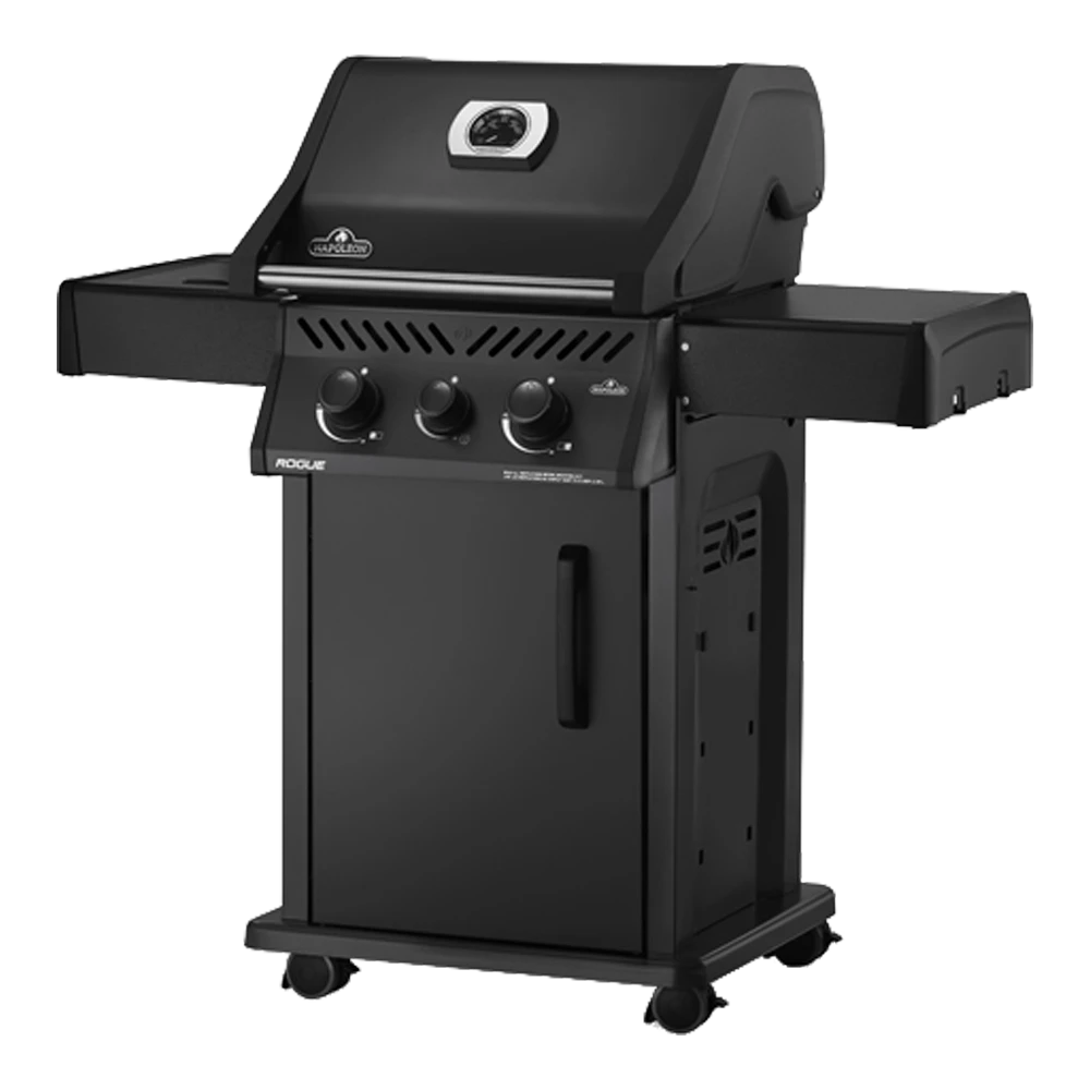 Limited Edition Napoleon Rogue 365 - Mat Zwart Met Zijbranders - Gas Barbecue