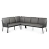 Liv Lounge Dining Set Left Charcoal