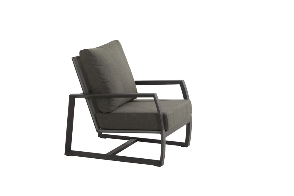 Mauritius Lounge Stoel - Antraciet - Incl. Kussens 6 Mauritius Lounge Stoel - Antraciet - Incl. Kussens - Afbeelding 4
