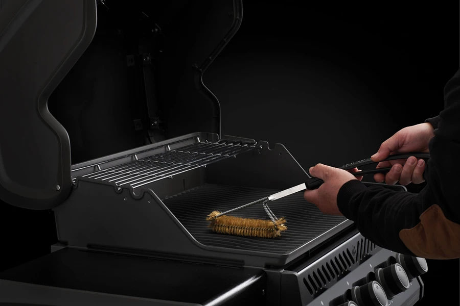 Messing Grillborstel 3x Parallel - Napoleon 5 Messing Grillborstel 3x Parallel - Napoleon - Afbeelding 3