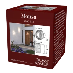 Monza PowerLED 230V Wandlamp Flush Rond 9cm, 1x 3W - Konstsmide -Tuinartikelen Winkel monza powerled 230v wandlamp flush rond 9cm 1x 3w konstsmide netstroom 4