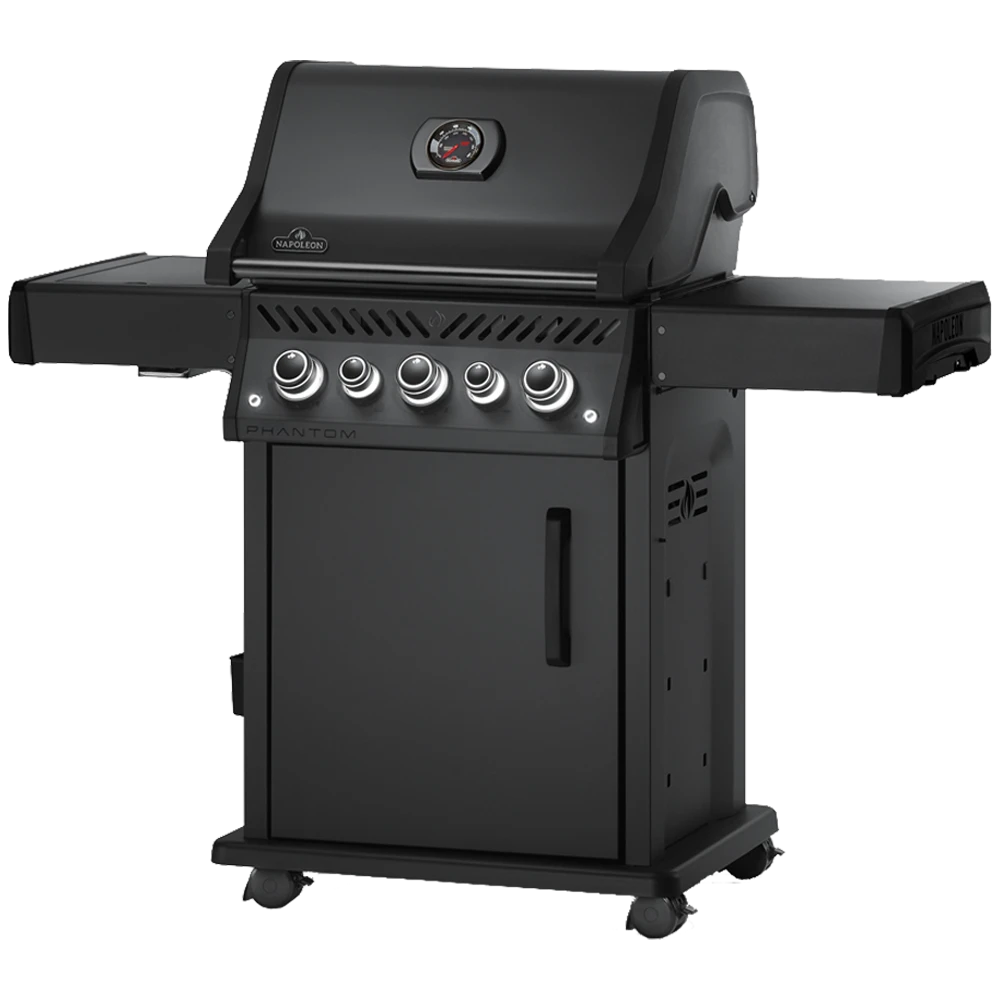 Napoleon Phantom Rogue SE 425 - Mat Zwart Met RVS Roosters - Gas Barbecue