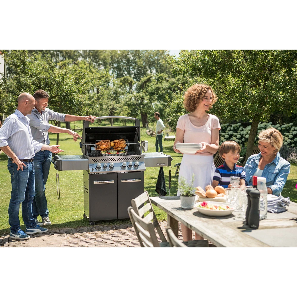 Napoleon Prestige 500 - Charcoal Gray Met Infrarode Zij- En Achterbranders - Gas Barbecues - Afbeelding 10