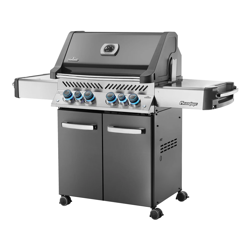 Napoleon Prestige 500 - Charcoal Gray Met Infrarode Zij- En Achterbranders - Gas Barbecues