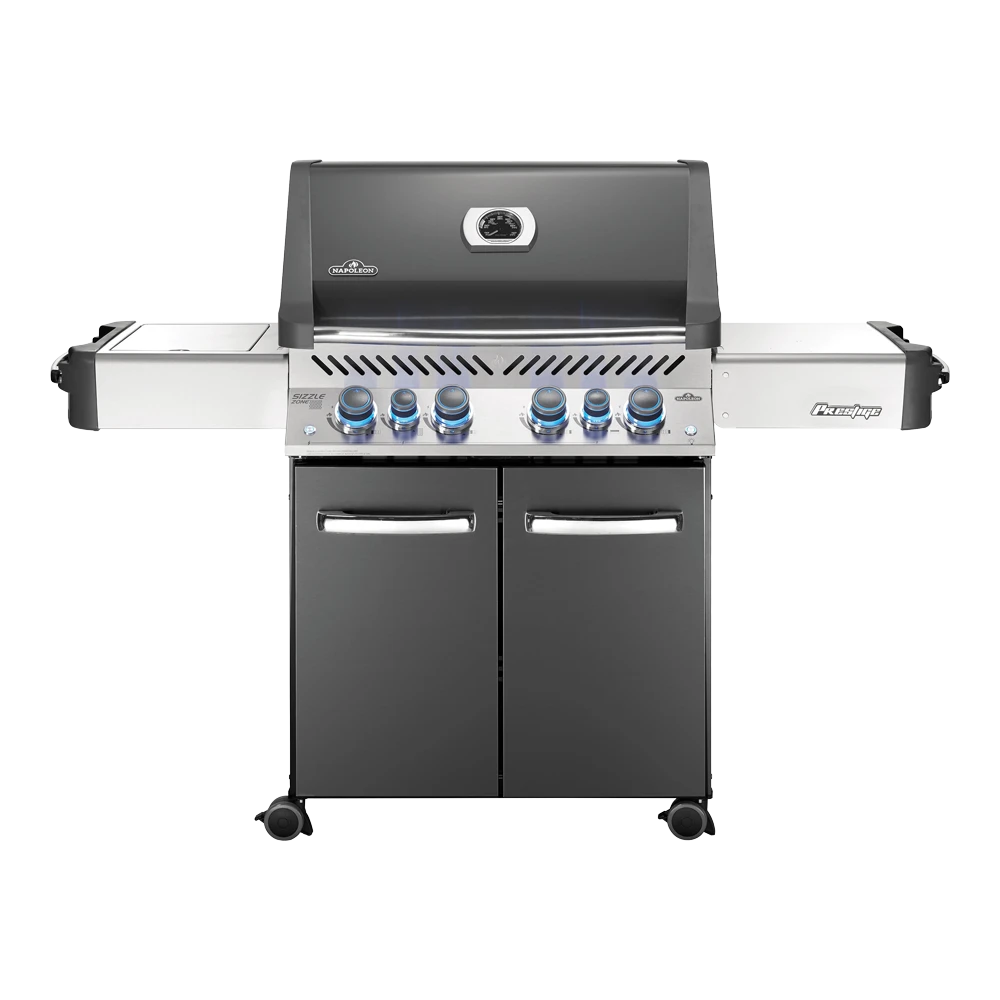 Napoleon Prestige 500 - Charcoal Gray Met Infrarode Zij- En Achterbranders - Gas Barbecues - Afbeelding 4