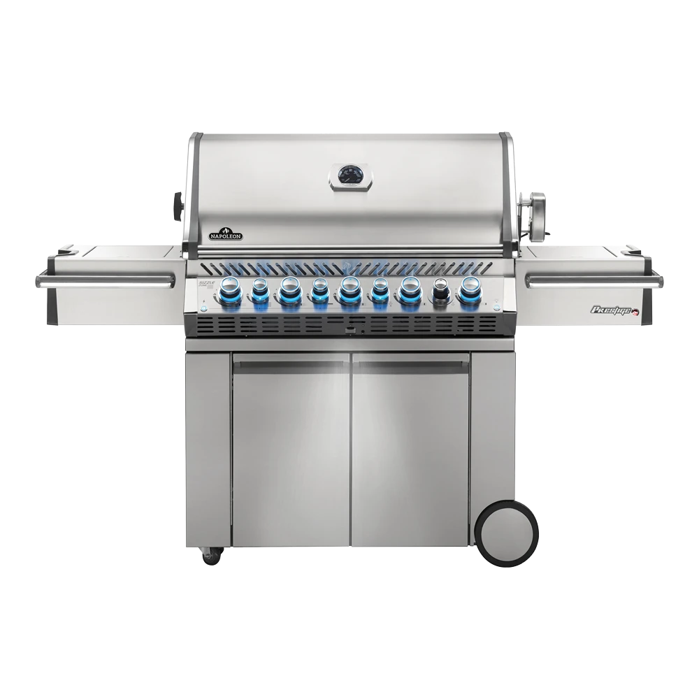 Napoleon Prestige PRO 665 - RVS Met Infrarode Zij- En Achterbranders - Incl. Draaispit - Gas Barbecues - Afbeelding 3