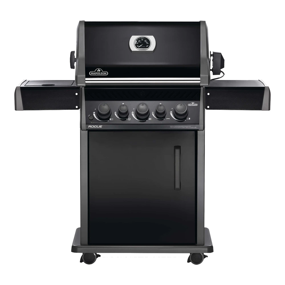 Napoleon Rogue 425 - Zwart Met Zij- En Achterbrander - Incl. Draaispit - Gas Barbecue - Afbeelding 2