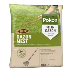 Pokon Bio Gazonmest 8,4kg Voor 125mu00b2 - Gazonmeststof