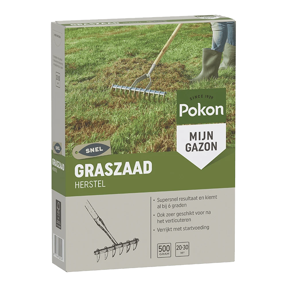 Pokon Graszaad Herstel 500gr - Graszaad 3 Pokon Graszaad Herstel 500gr - Graszaad