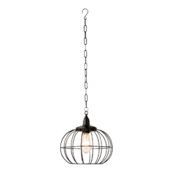 Lumineo Solar Hanglamp - LED - D28.3 X H27cm - Zwart - Assorti -Tuinartikelen Winkel solar hanglamp led d283 x h27cm zwart assorti solar 4 3