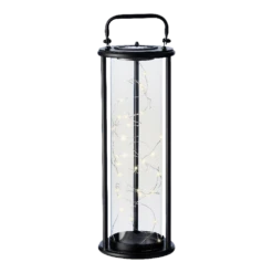 Lumineo Solar Lantaarn - LED - D15 X H42cm - Zwart -Tuinartikelen Winkel solar lantaarn led d15 x h42cm zwart solar 5 3