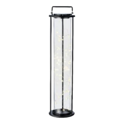 Lumineo Solar Lantaarn - LED - D20 X H79cm - Zwart -Tuinartikelen Winkel solar lantaarn led d20 x h79cm zwart solar 5 3