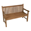 Teak Bank De Luxe - 130cm - Naturel -Tuinartikelen Winkel teak bank de luxe 130cm naturel 1 1