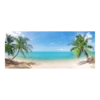 Tuinposter Strand Met Palmen - 110x45cm -Tuinartikelen Winkel tuinposter strand met palmen 110x45cm tuinposters 1