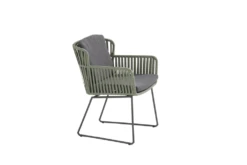 Vitali Dining Stoel - Groen - Incl. Kussens -Tuinartikelen Winkel vitali dining stoel groen incl kussens 4 2