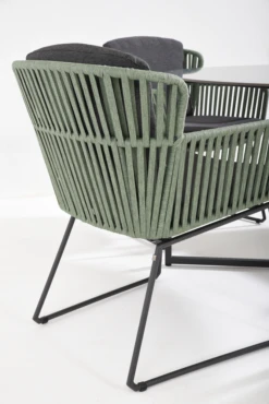Vitali Dining Stoel - Groen - Incl. Kussens -Tuinartikelen Winkel vitali dining stoel groen incl kussens 5 2