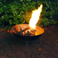 Vuurschaal Op Standaard - D50cm - Fancy Flames -Tuinartikelen Winkel vuurschaal op standaard d50cm fancy flames 3
