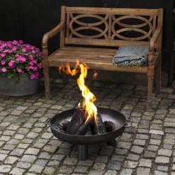 Vuuschaal Staal - D60cm - Fancy Flames -Tuinartikelen Winkel vuuschaal staal d60cm fancy flames 4