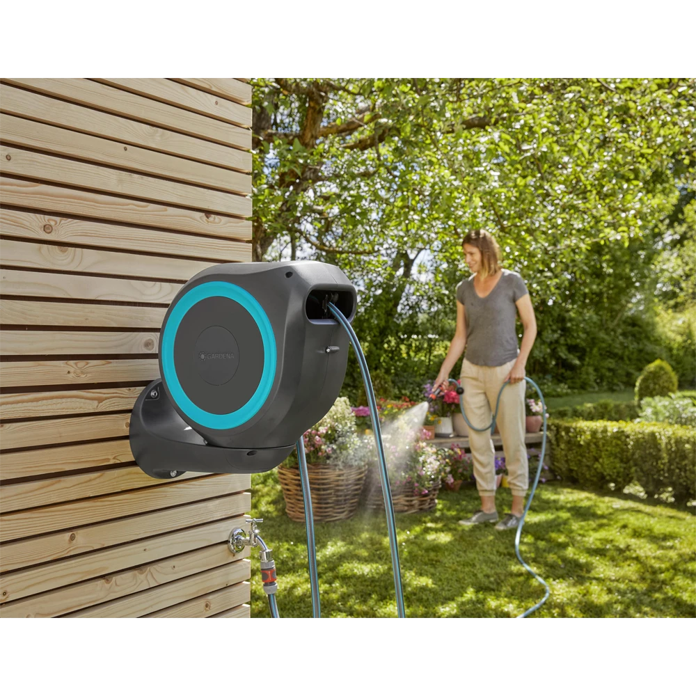 Wandslangenbox RollUp - S - 15m - Blauw - Gardena 9 Wandslangenbox RollUp - S - 15m - Blauw - Gardena - Afbeelding 7