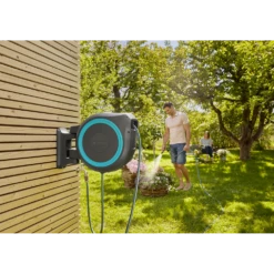 Wandslangenbox RollUp - XL - 35m - Blauw - Gardena -Tuinartikelen Winkel wandslangenbox rollup xl 35m blauw gardena 6 6